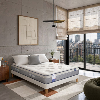 Influence- Hybride - Matelas 100% ressorts et latex, accueil enveloppant