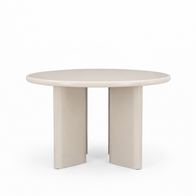 Pyranth - Table à manger ronde 4 personnes en bois 