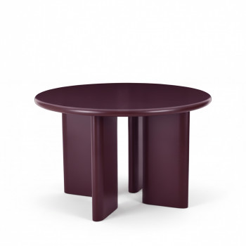 Pyranth - Table à manger ronde 4 personnes en bois 