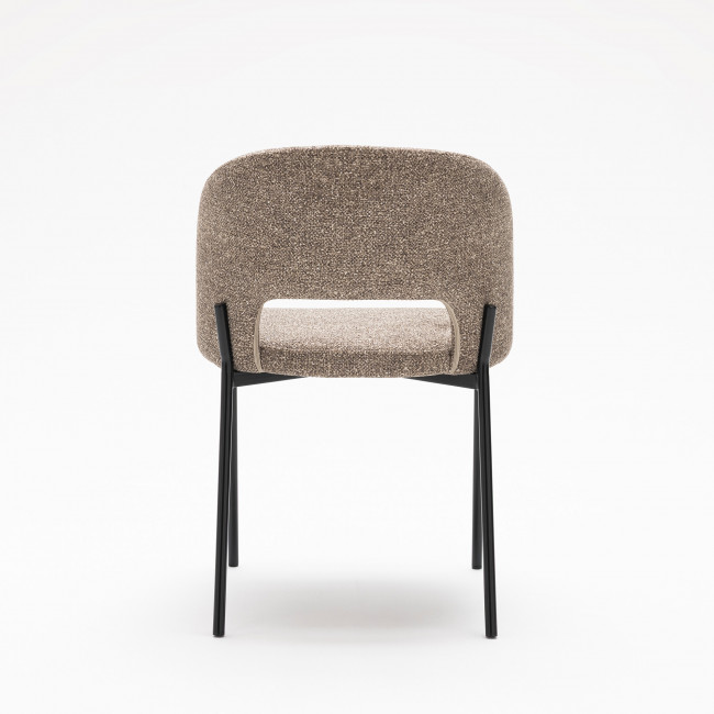Soren - Lot de 2 chaises en tissu et métal