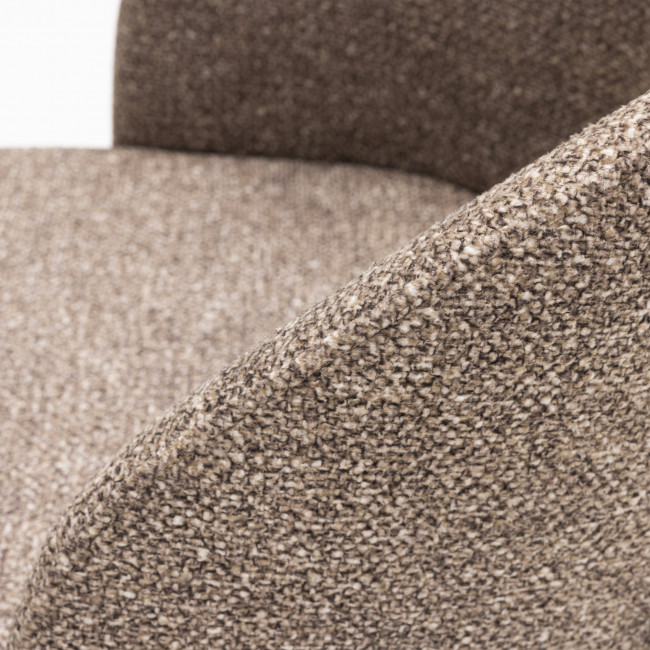 Soren - Lot de 2 chaises en tissu et métal