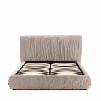Livia - Lit coffre en tissu 160x200cm
