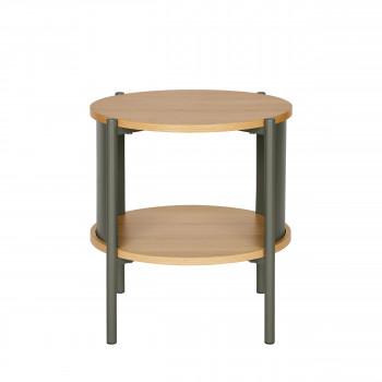 Paco - Table de chevet en bois et métal
