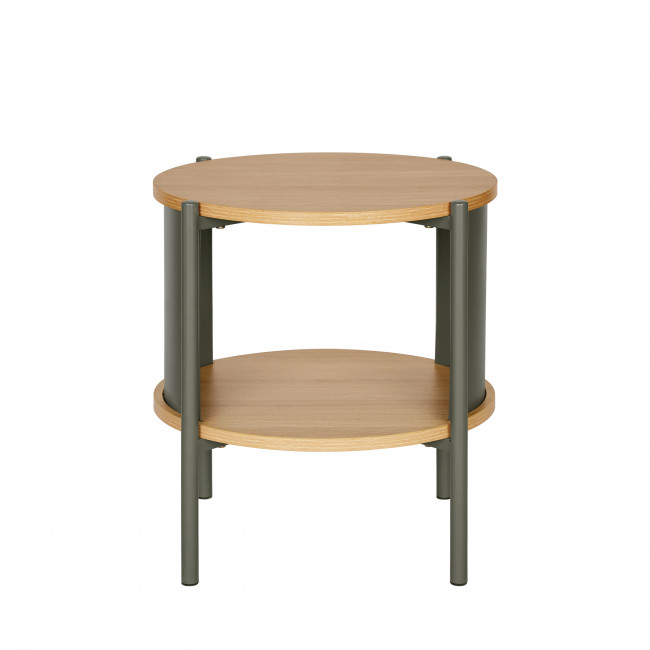 Paco - Table de chevet en bois et métal