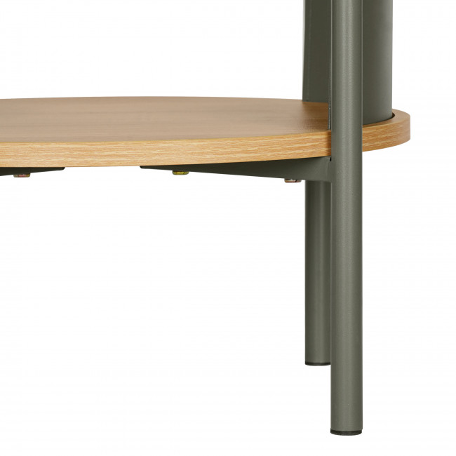 Paco - Table de chevet en bois et métal