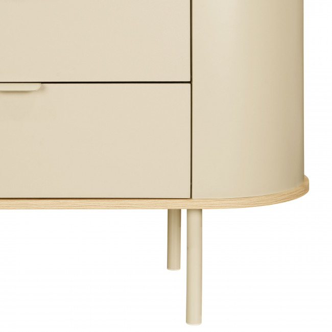 Will - Commode 3 tiroirs en bois et métal