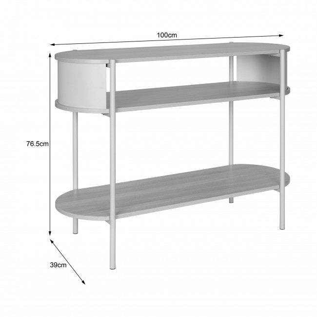 Paco - Console en bois et métal L100cm