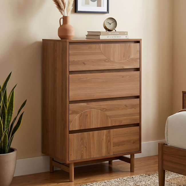Abby - Commode 4 tiroirs en bois L60cm
