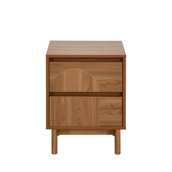 Abby - Table de chevet 2 tiroirs en bois