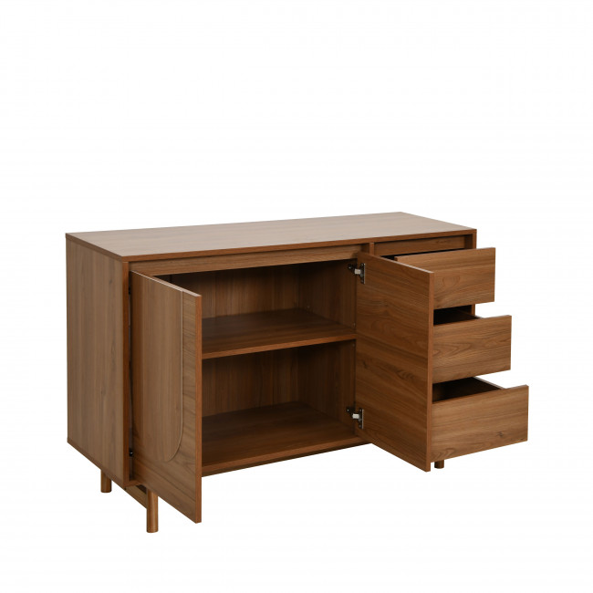 Abby - Buffet 2 portes 3 tiroirs en bois L110cm