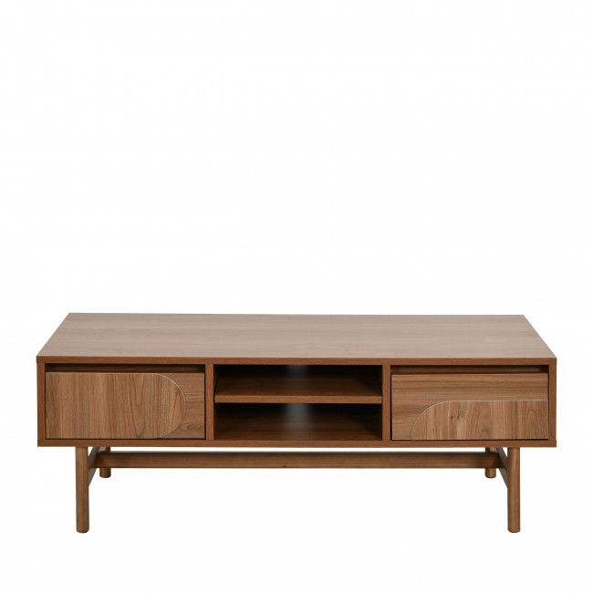 Abby - Meuble TV 2 tiroirs en bois L120cm