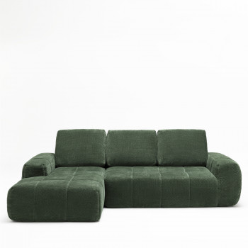 Louis - Canapé d'angle gauche en tissu