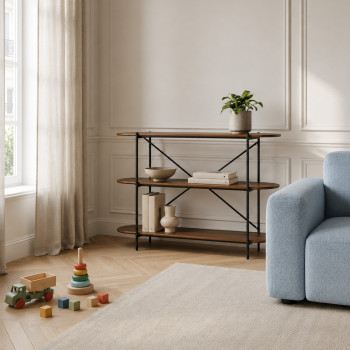 Janna - Etagère en bois et métal L115cm