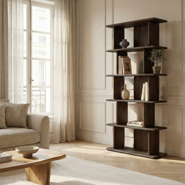 Batam - Étagère en bois massif H180cm