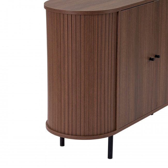 Pazar - Buffet 4 portes aux bords arrondis en bois L180cm