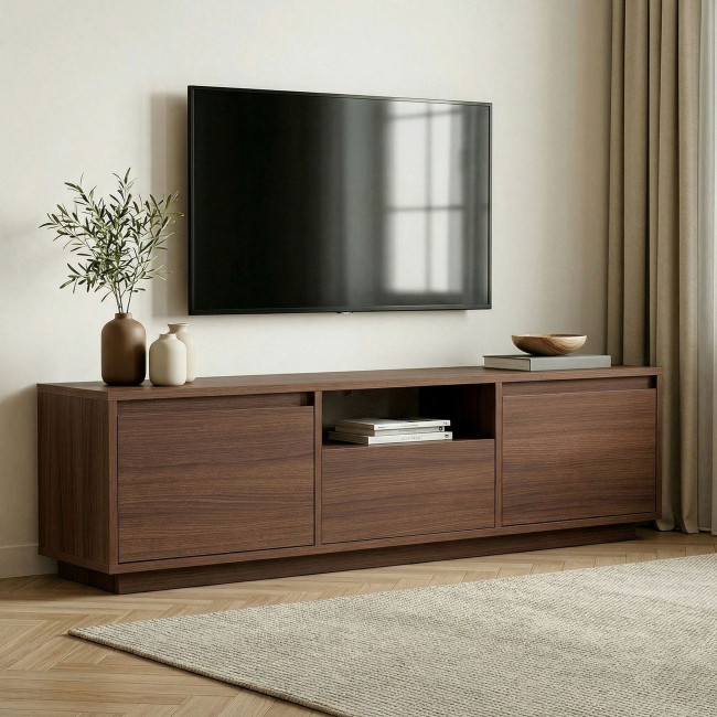 Kula - Meuble tv 3 portes en bois L160cm