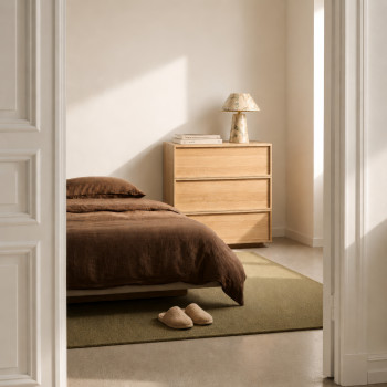 Joy - Commode 3 tiroirs en bois L85cm