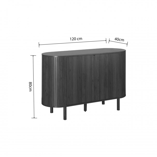 Alma - Buffet 2 portes en bois L120cm