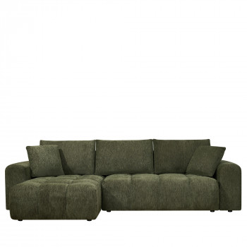 Giovano - Canapé d'angle réversible convertible 4 places en tissu