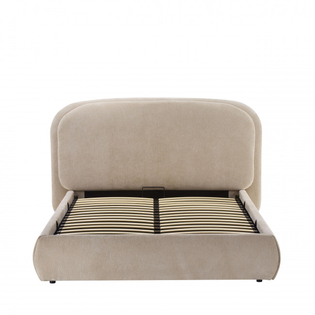 Claudie - Lit coffre en tissu 140x190cm