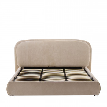 Claudie - Lit coffre en tissu 180x200cm