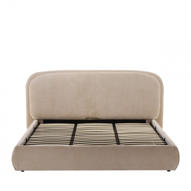 Claudie - Lit coffre en tissu 180x200cm