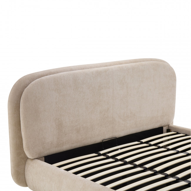 Claudie - Lit coffre en tissu 180x200cm