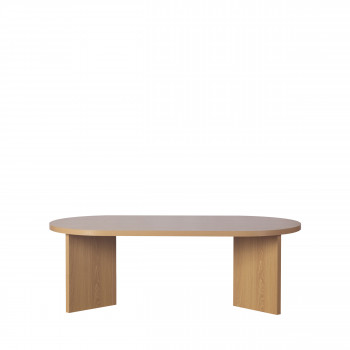 Calian - Table basse ovale en bois