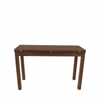 Sheldon - Table à manger extensible 2 à 4 personnes en bois 120x45-90cm