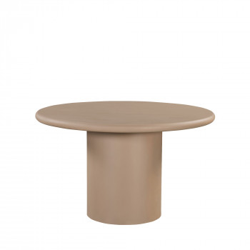 Pietra - Table à manger 4 personnes ronde en fibre de ciment 