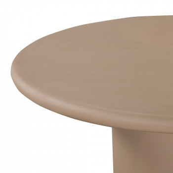 Pietra - Table à manger 4 personnes ronde en fibre de ciment 