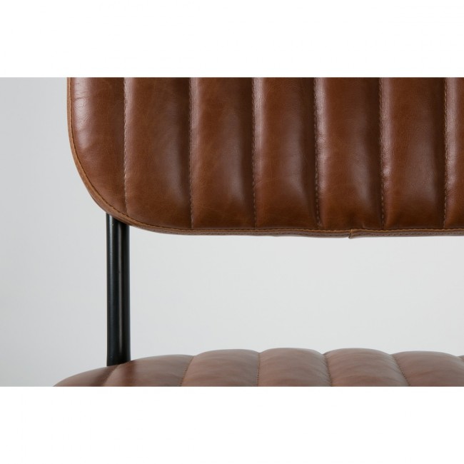 Chaise rétro capitonnée Jake Worn