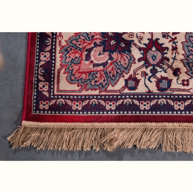 Tapis vintage rouge Old Bid