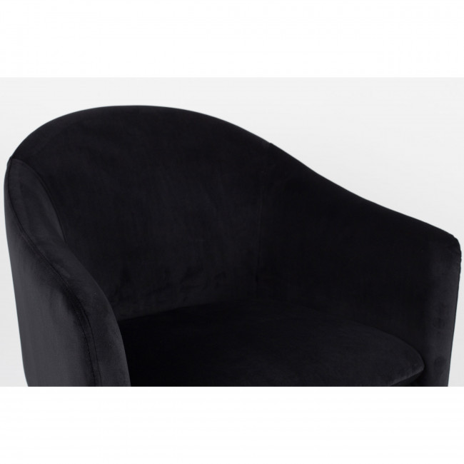 Fauteuil design en velours Catelyn