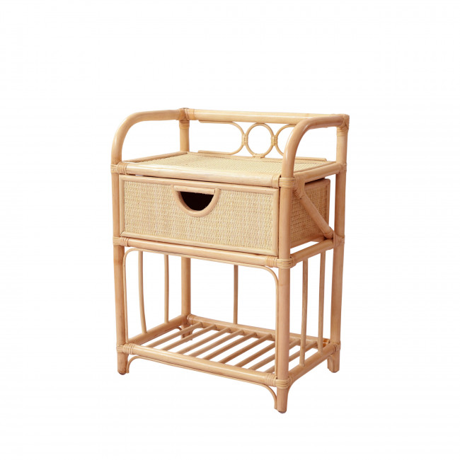 Tondano - Table de chevet en rotin