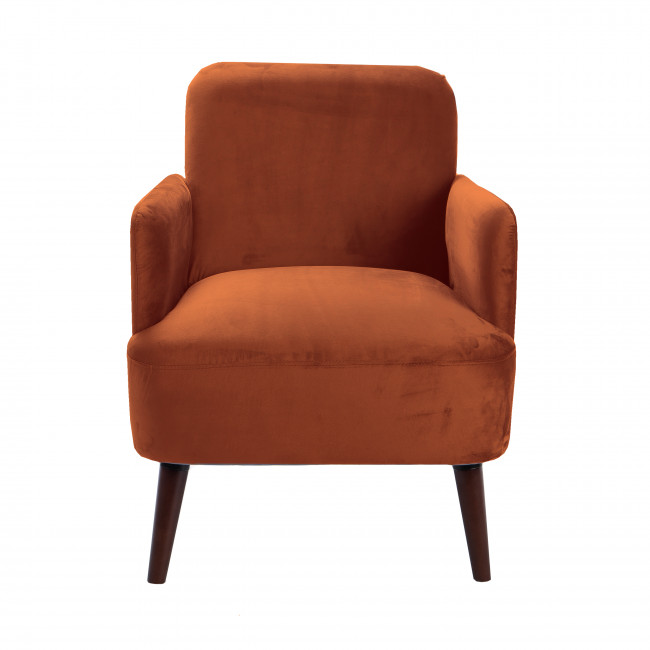 Fauteuil rétro velours Brooks