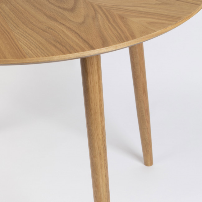 Fabio - Table à manger ronde en bois ø100cm