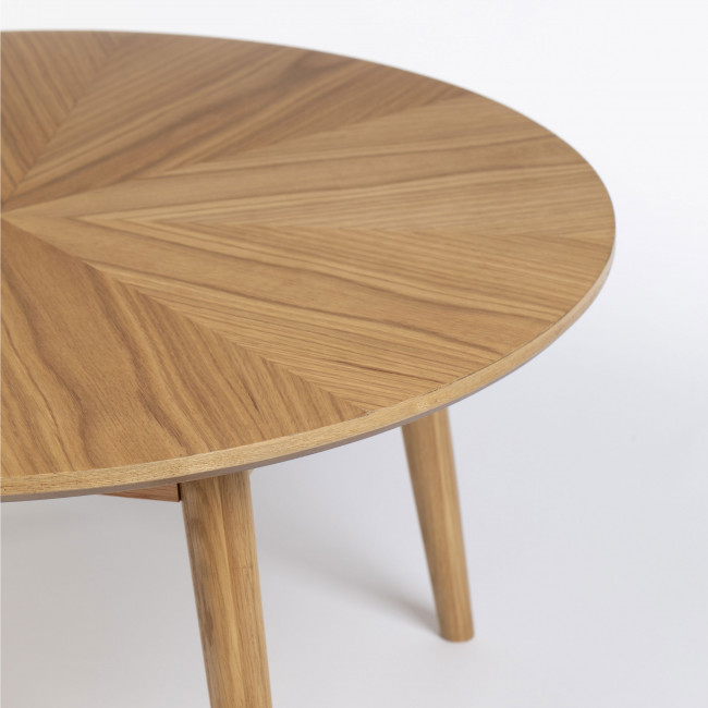 Fabio - Table basse d'appoint ronde en bois ø80cm