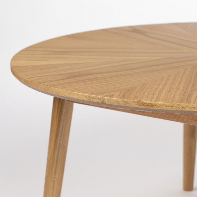 Fabio - Table basse d'appoint ronde en bois ø80cm