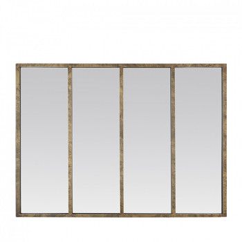 Miroir verrière zinc 90x120 Frank