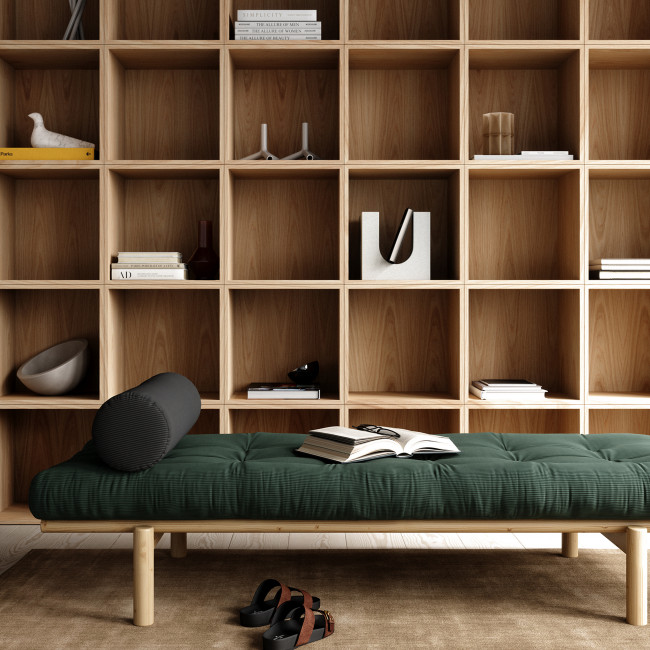 Next Daybed – Méridienne en bois naturel et tissu