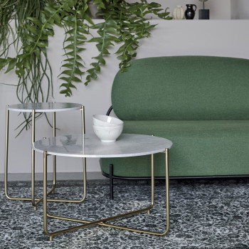 Timpa - Table basse en marbre ø70cm