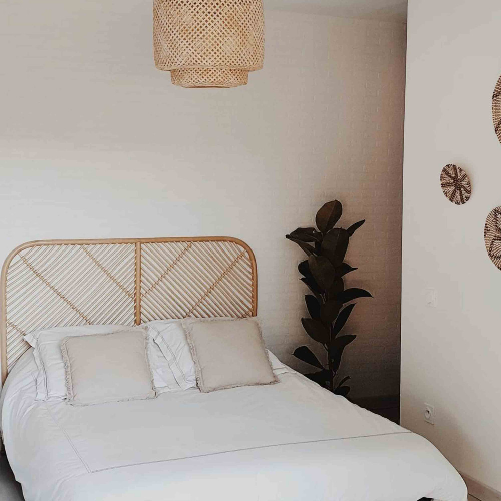 Kayan - Tête de lit en rotin 148cm
