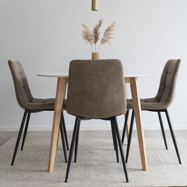 Vojens – Table à manger en bois Ø105xh75 cm