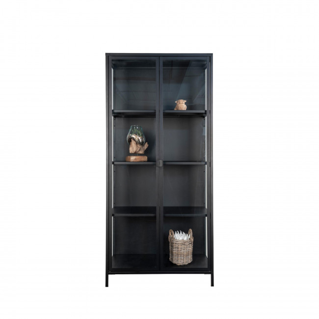 Brisbane – Vaisselier en métal et verre H175cm