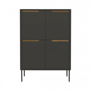 Switch - Buffet haut en bois 4 portes H128cm