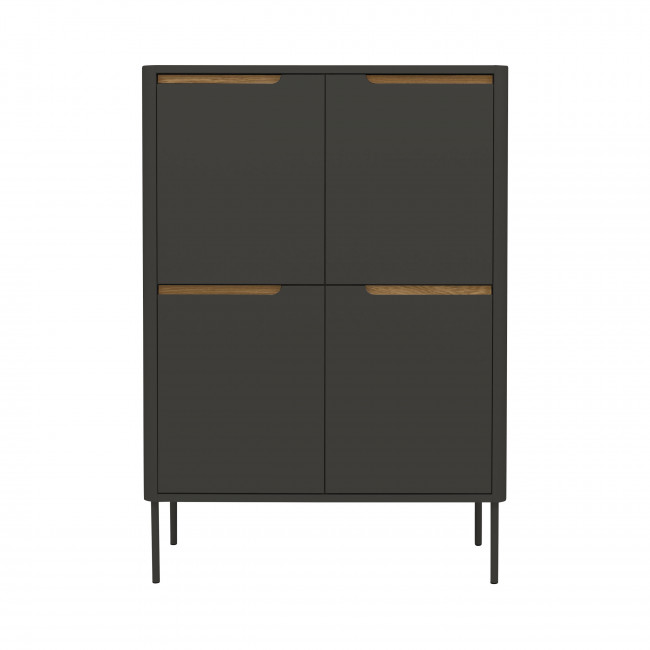 Switch - Buffet haut en bois 4 portes H128cm