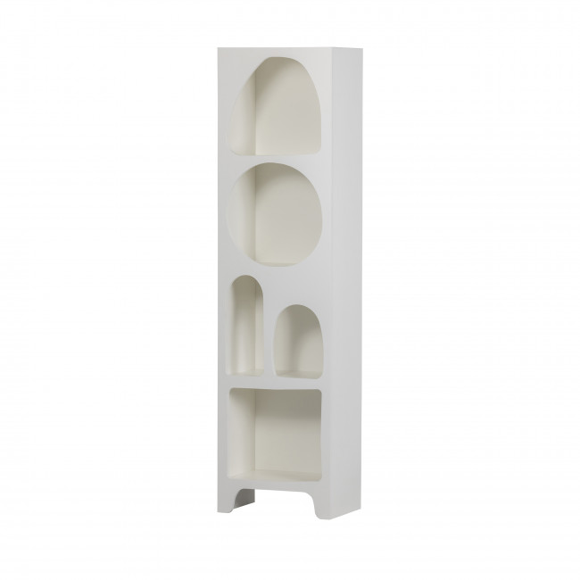 Caz - Colonne de rangement en bois 5 niches H180cm