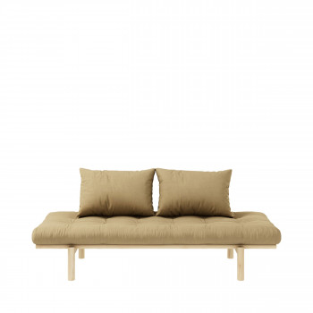 Pace - Daybed en bois naturel et tissu