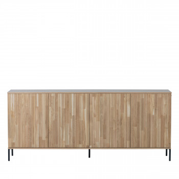 New gravure - Buffet 4 portes en bois L200cm